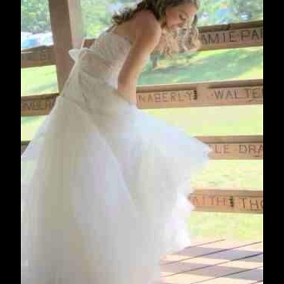 Strapless Full Tulle bottom Dress - Picture 3 of 8